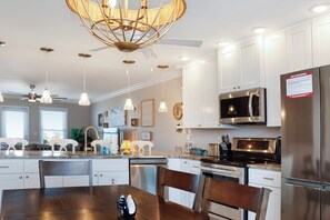 Fridge, microwave, oven, dishwasher - Gated Community with Pool, Pet Friendly with Elevator ~ Coastal Splendor (Cape San Blas)