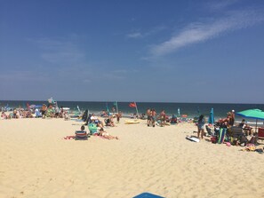 På stranden