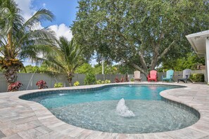 A heated pool