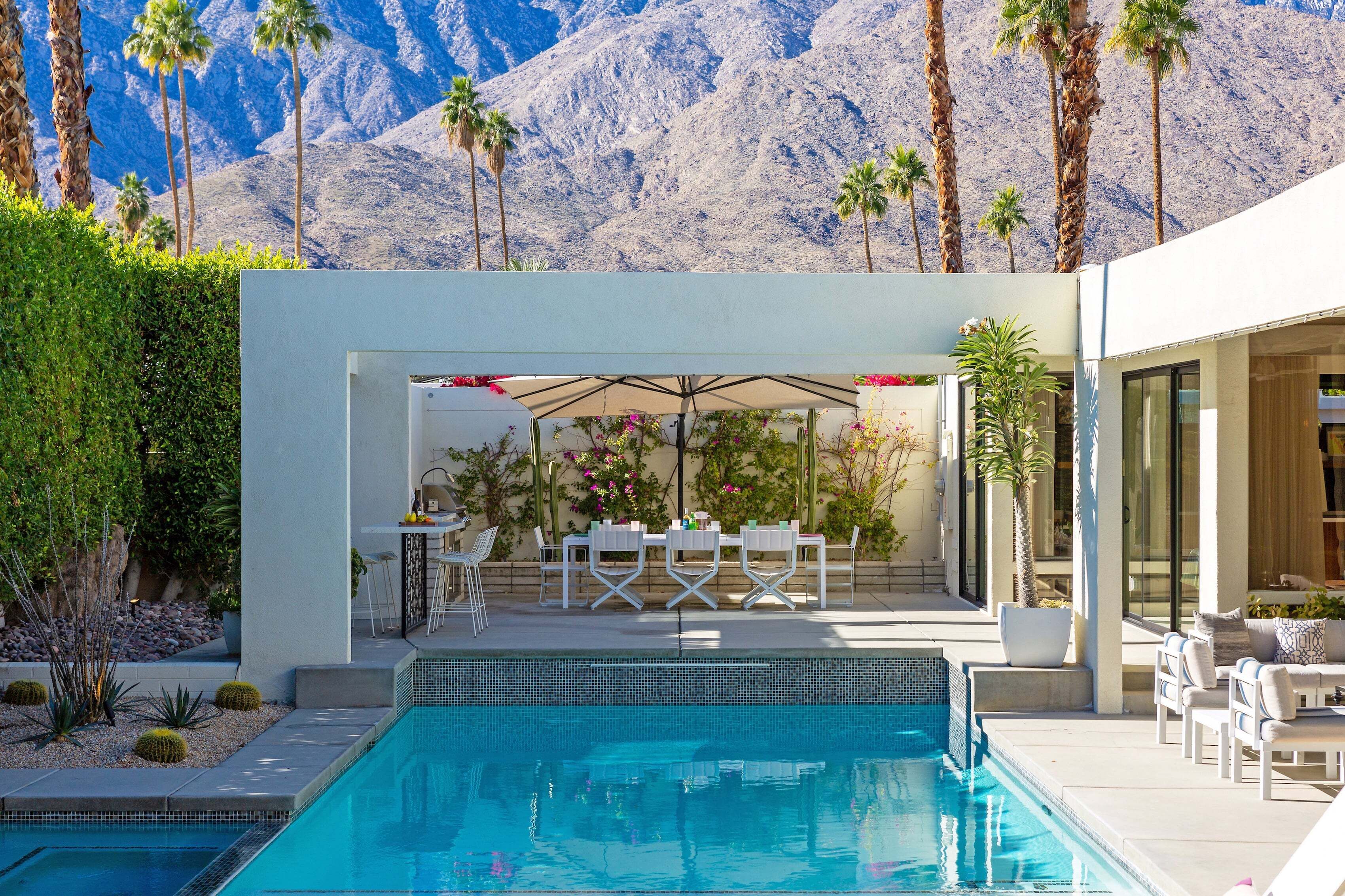 A heated pool