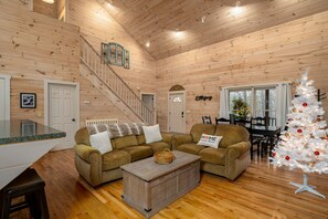 Televisión, chimenea y videojuegos 