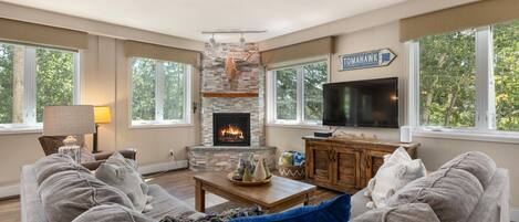 Living Area with Large Cozy Sectional