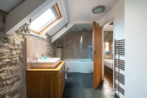 Shower, hair dryer