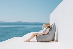 Terrace/patio - Armeni Beach Nest - with private boat service! (Oia)