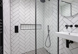 Hair dryer, towels