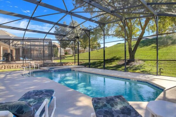 A heated pool