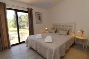 2 bedrooms, in-room safe, iron/ironing board, travel cot