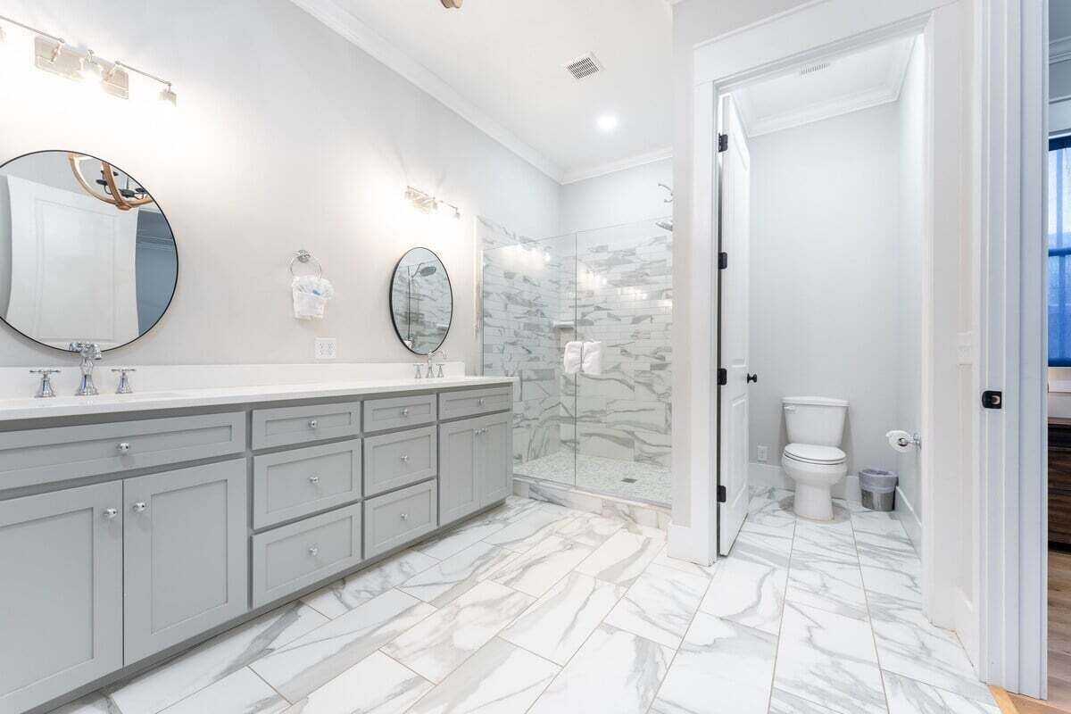Shower, hair dryer