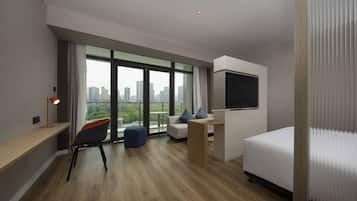 Standard Room, 1 King Bed with Sofa bed (Extra Floor Space) | In-room safe, desk, soundproofing, iron/ironing board
