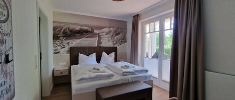 1 makuuhuone, ilmainen Wi-Fi, vuodevaatteet