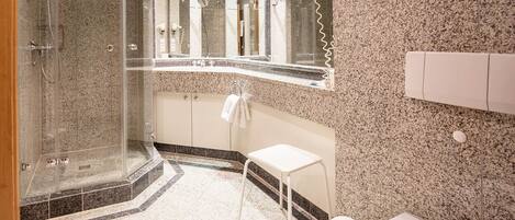 Hair dryer, towels