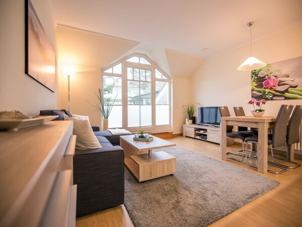 TV, DVD player, table tennis, stereo