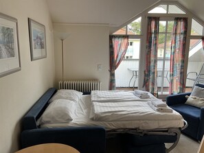 1 Schlafzimmer, kostenloses WLAN, Bettwäsche