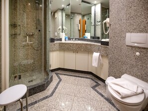 Hair dryer, towels - Comfort plus apartment with 1 bedroom and balcony on the top floor (Ostseebad Binz)