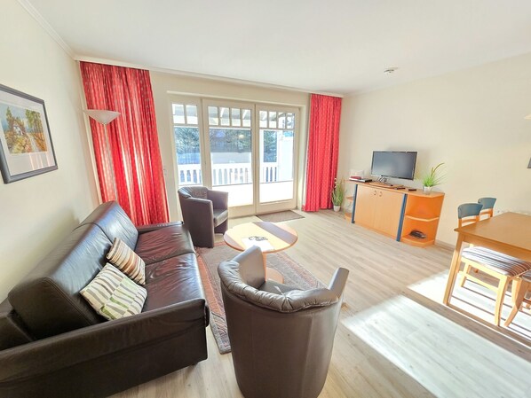 Televisión, reproductor de DVD y tenis de mesa 