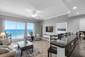 Condo, Multiple Beds, Pool Access | Living area | 43-inch TV with digital channels
