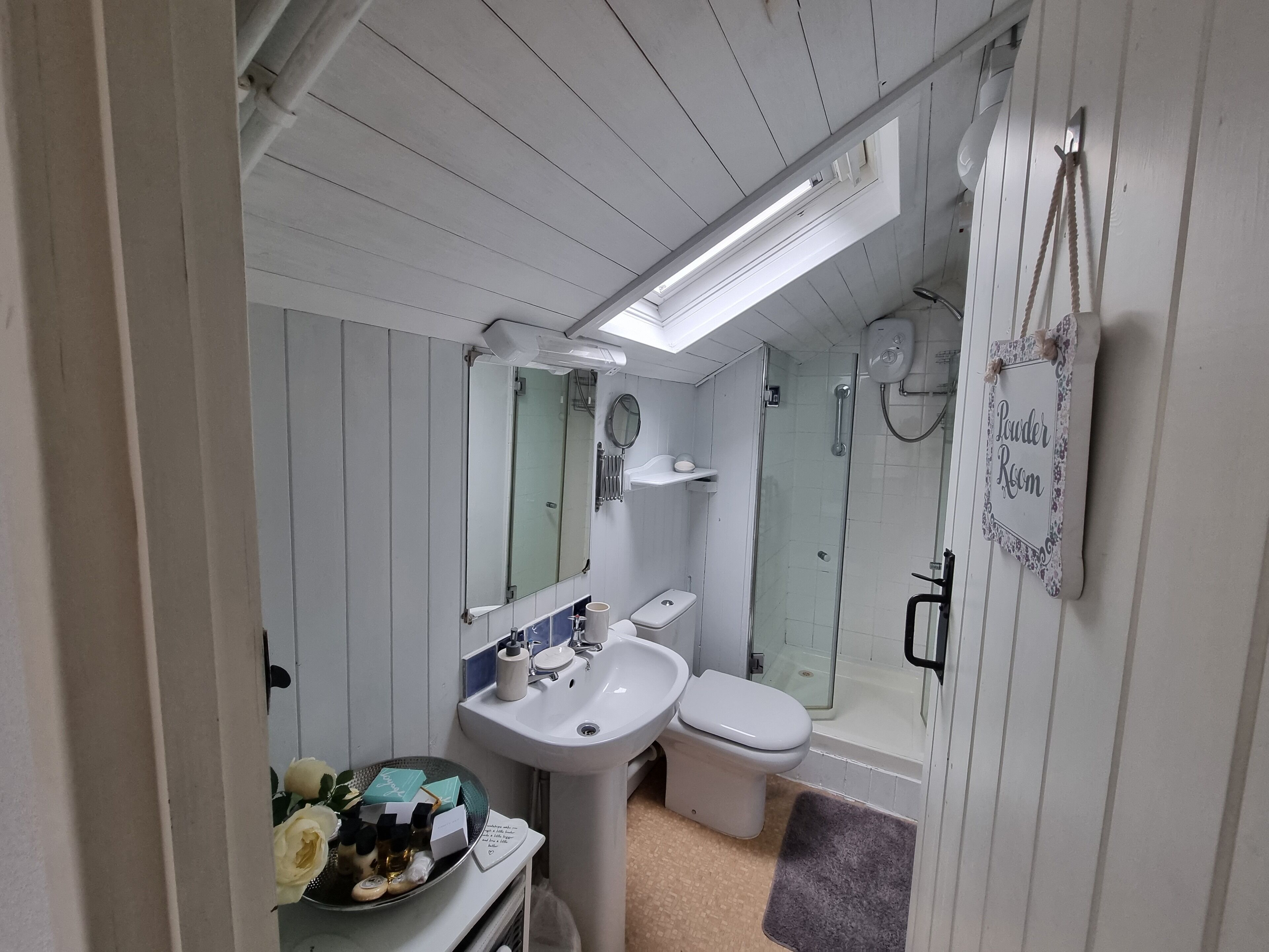 House | Bathroom | Shower, hair dryer