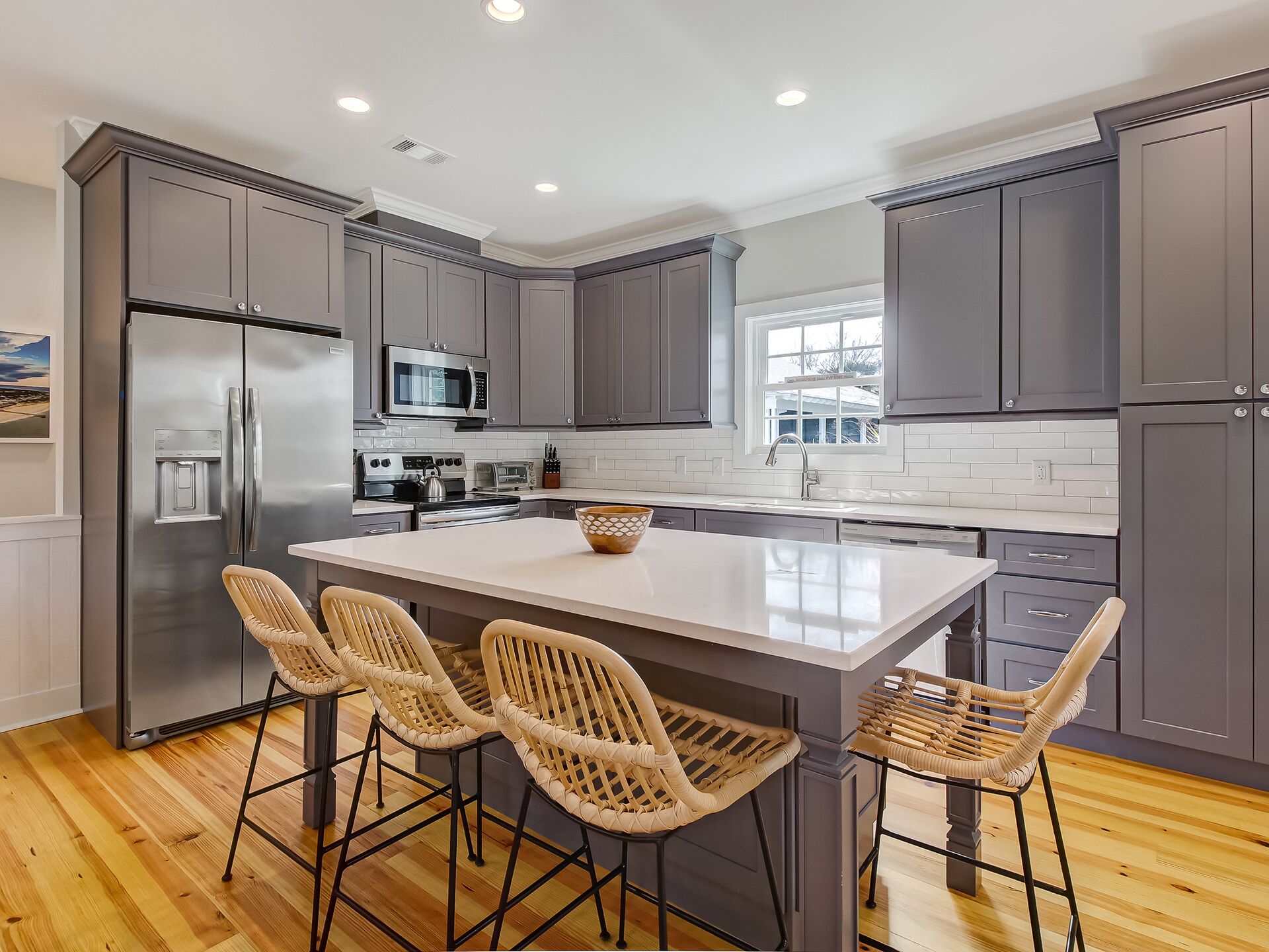 Refrigerador, microondas, horno, placa de cocina