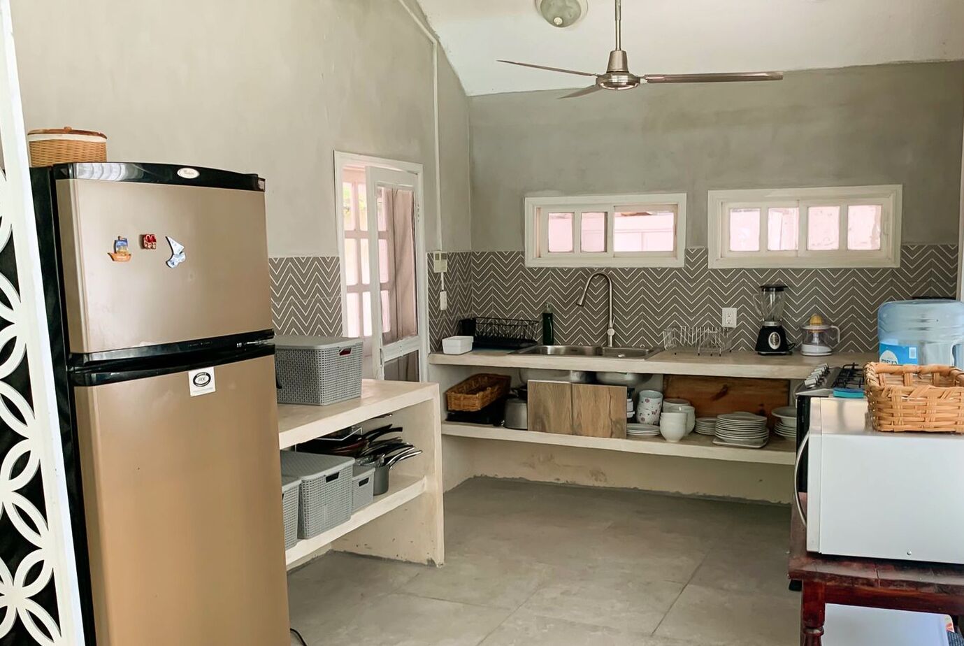 Microwave, dishwasher, toaster, blender