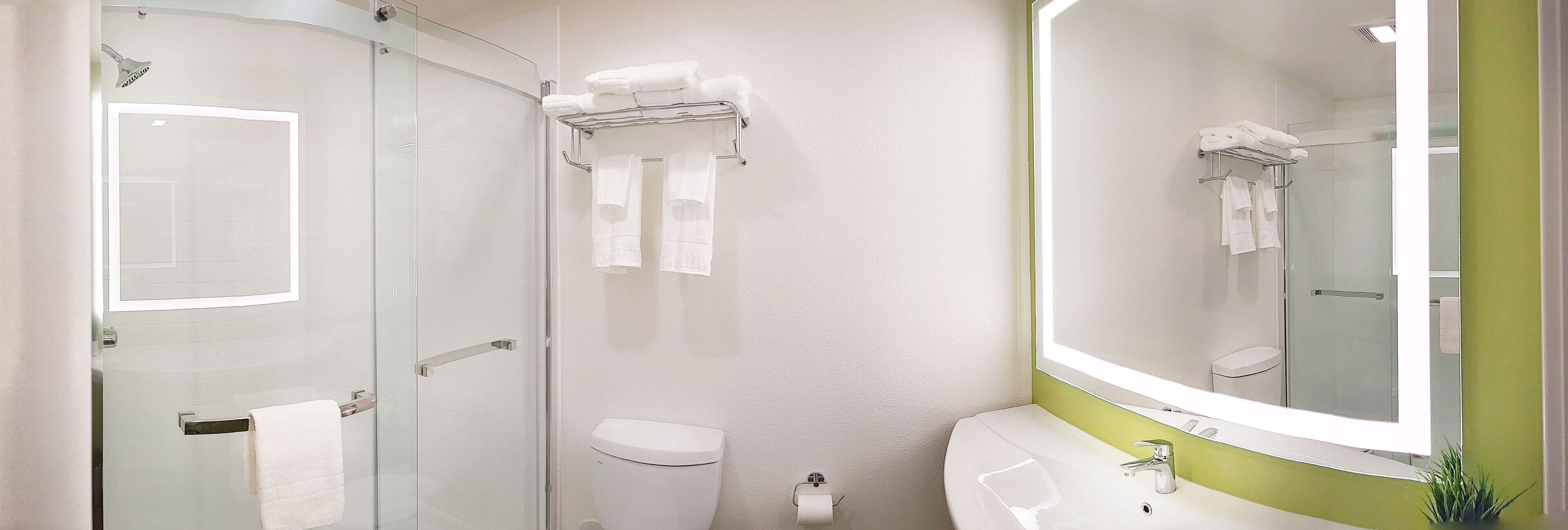 淋浴设施、毛巾