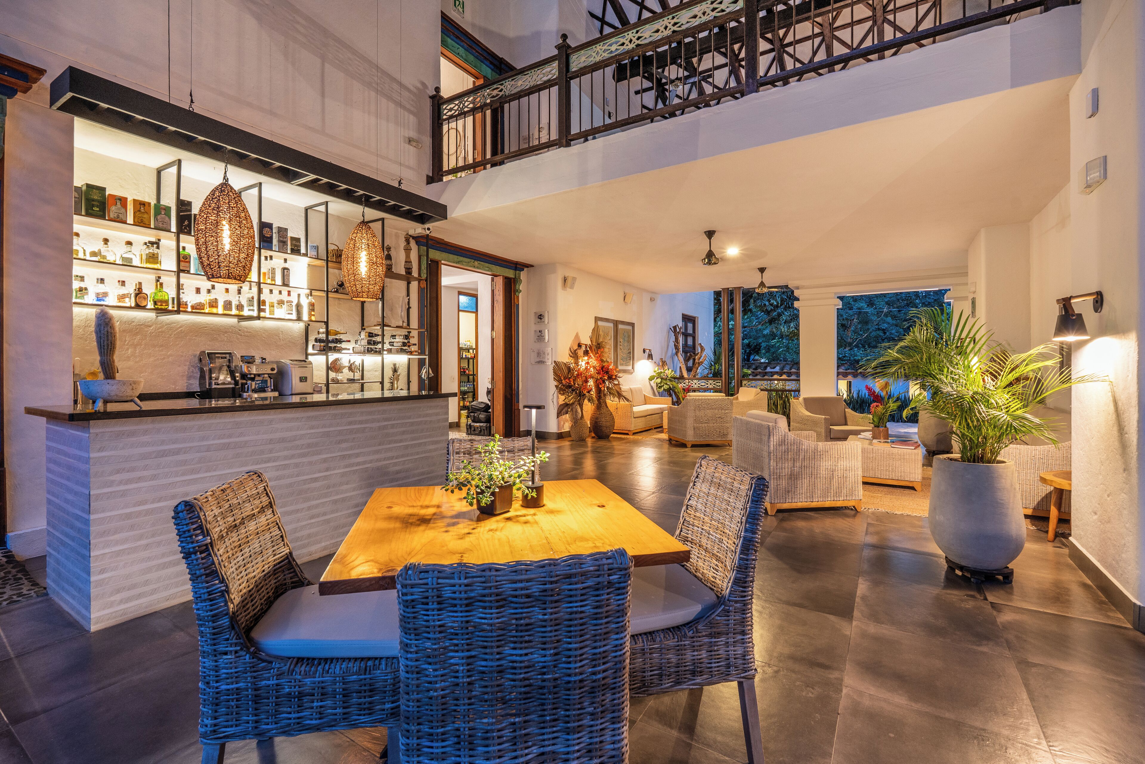 Breakfast, lunch, dinner served; international cuisine, pool views 