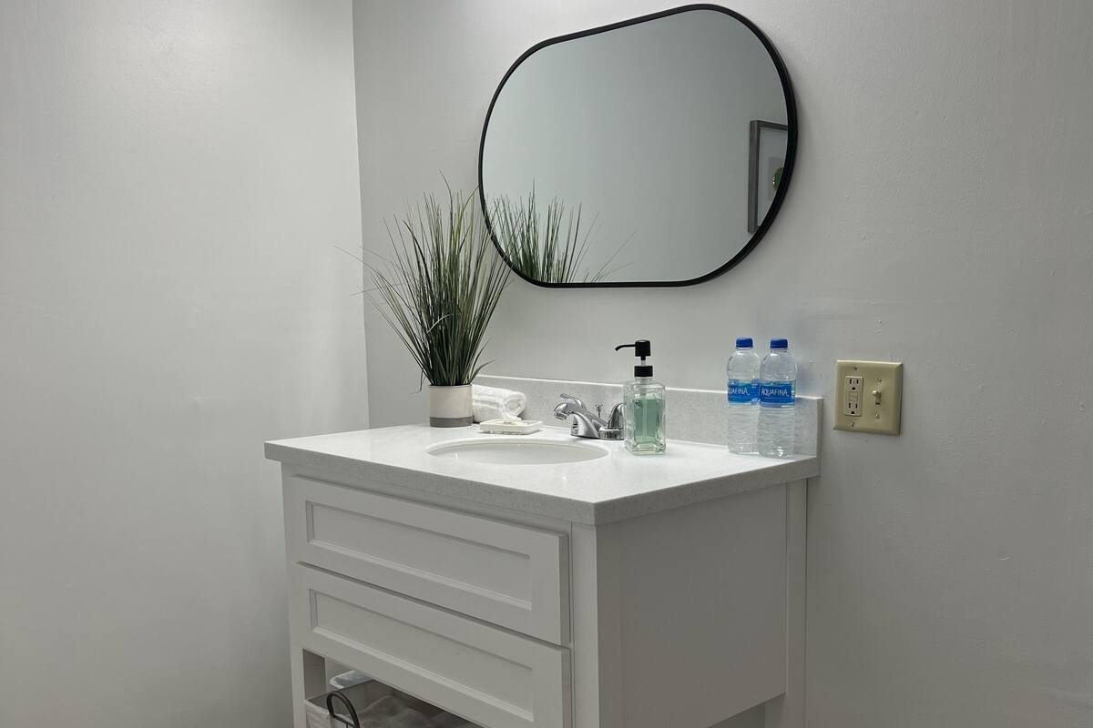 deluxe double room | bathroom | combined shower/bathtub, free toiletries, hair dryer, towels