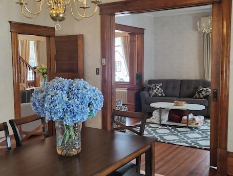 Interior. Century old 4 bedroom close to SVU, sleeps 8.