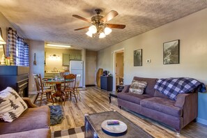 スマートテレビ、暖炉、テレビゲーム、DVD プレーヤー