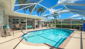 A heated pool