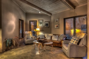 Cabin, 3 Bedrooms | Living room - The Creek Retreat by Escape to Blue Ridge (Morganton)