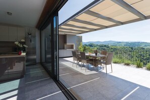 Terrace/patio - Luxury Villa Eva Pool Whirlpool & Sauna (Brda)