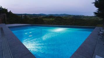 Family Villa, Multiple Bedrooms, Refrigerator & Microwave (Luxury Villa Eva Pool Whirlpool &) | Pool | Seasonal outdoor pool, a heated pool