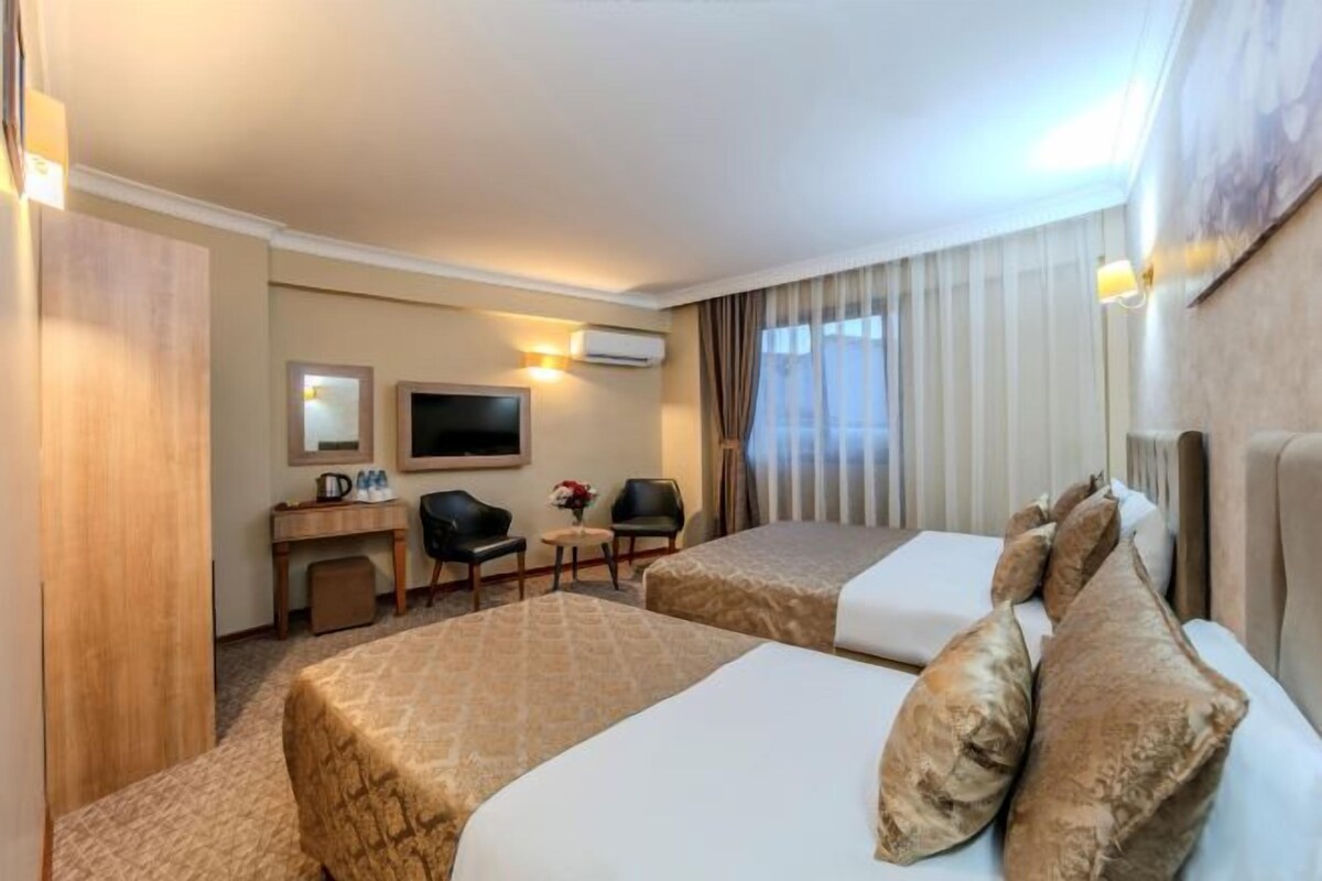 Hypo-allergenic bedding available, memory foam beds, minibar