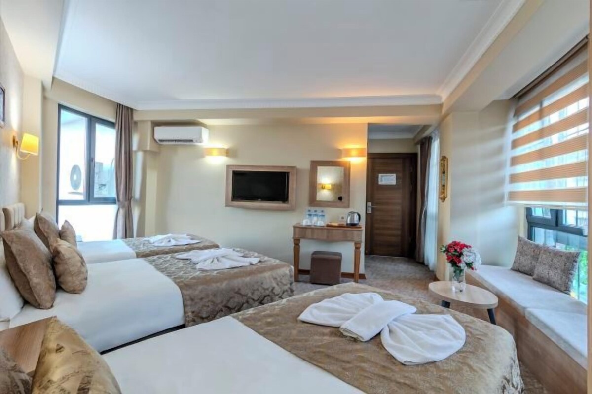 Hypo-allergenic bedding available, memory foam beds, minibar