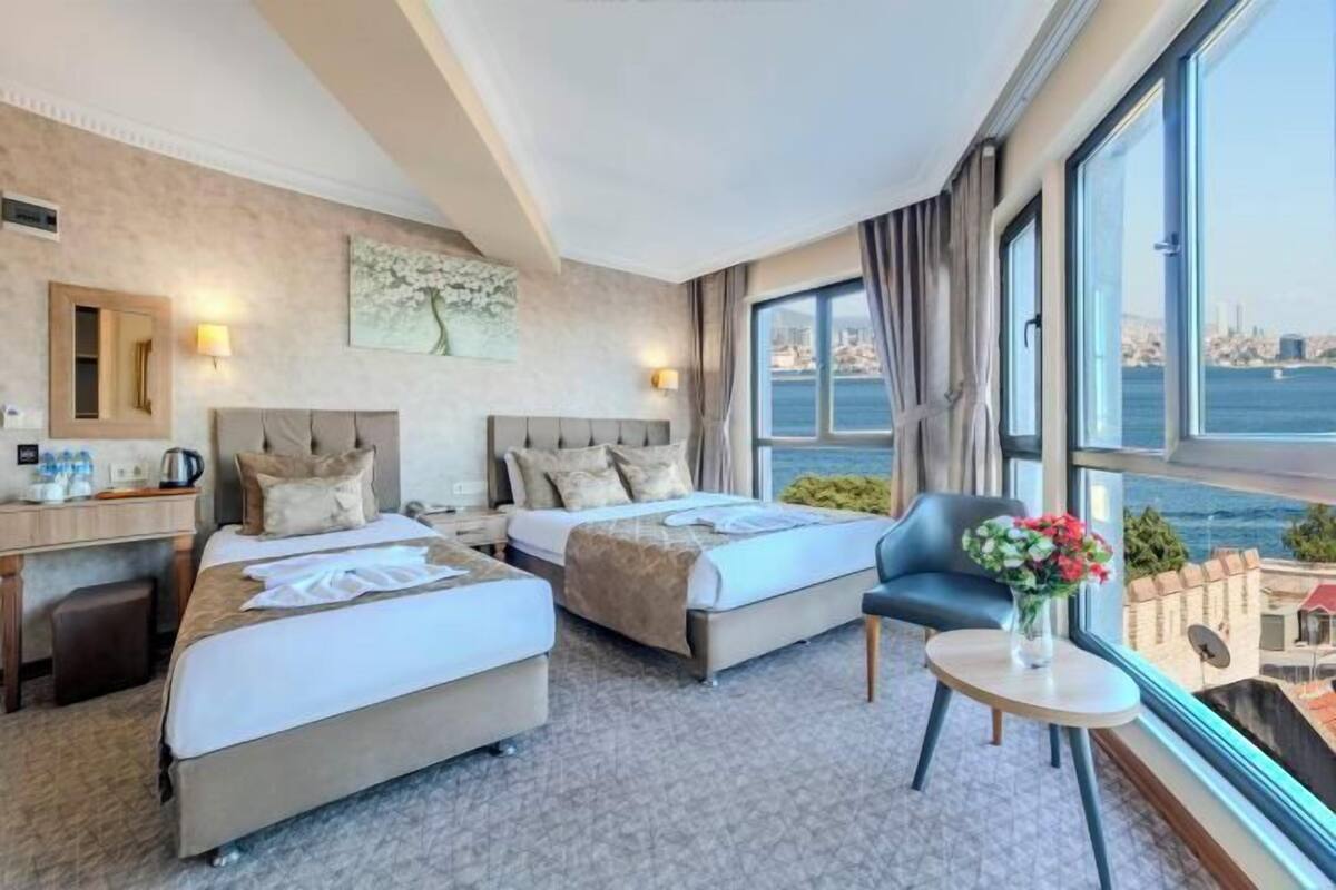 Hypo-allergenic bedding available, memory foam beds, minibar