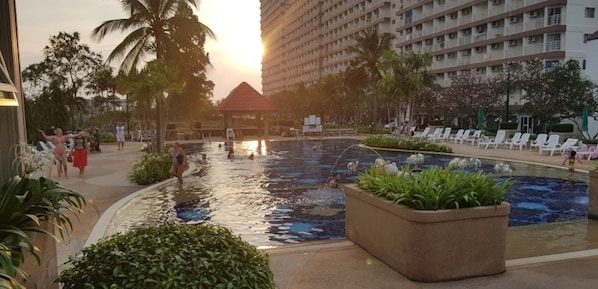 Condo, 1 Bedroom | Pool | Outdoor pool - Jomtien Beach Condominium A2 F13 R4 (Pattaya)