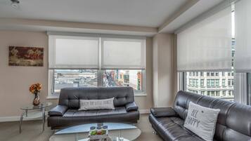 Apartment, 2 Bedrooms | Living area | TV
