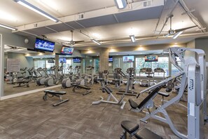 Stay fit and active in our well-equipped fitness center with treadmills, elliptical trainers, and weight machines.