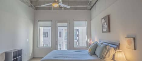 Apartment, 1 Bedroom | 1 bedroom, laptop workspace, iron/ironing board, free WiFi