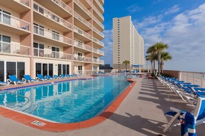 Una piscina riscaldata