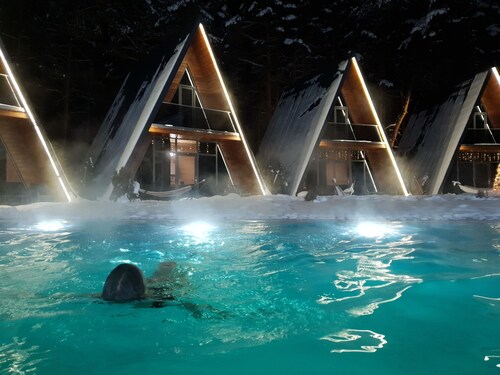 Park Hotel Surami CHALET" are located in Surami, in the middle of the forest.