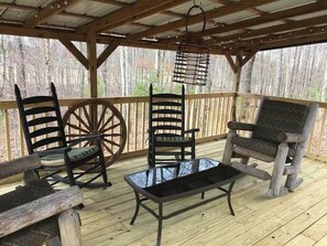 Terrace/patio - TN State Parks Open! Hikes, Waterfalls, Firepits! (Spencer)