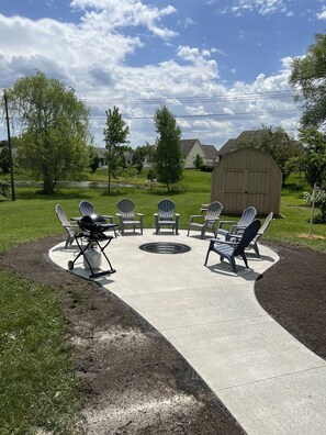 Terrace/patio - Ranch In Lexington Village 3 Blocks from Lake Huron Beaches, Restaurants Shoppin (Lexington)