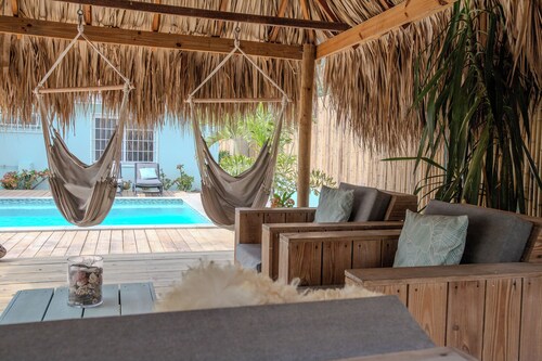 Paradise villa with private pool, palapa, tropical garden and all around privacy