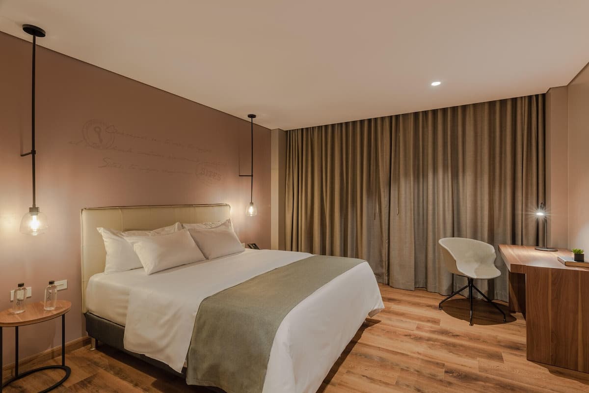 Hypo-allergenic bedding, pillowtop beds, minibar, in-room safe
