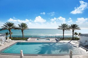 A heated pool - Bike Along Miami Sea-side Views | Direct Ocean View & Beach Access (Miami Beach)