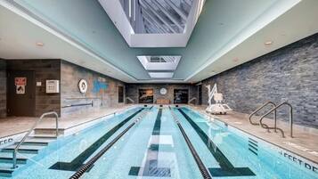 Indoor pool, a heated pool