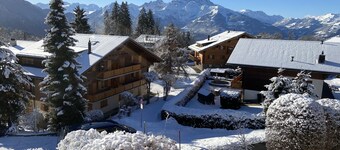 Chalet Apartment, close to Bus Stop, free WiFi, 2 bedrooms & Stunning Views