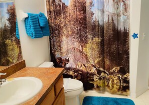 Casa, varias camas (Paul's Southern Dunes House ) | Baño