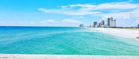 Beach nearby, free beach shuttle, beach towels